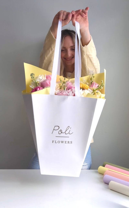 Portable Florist Window Bag (PACK of 10 pcs)
